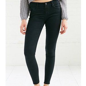 BDG black mid rise twig ankle skinny jeans